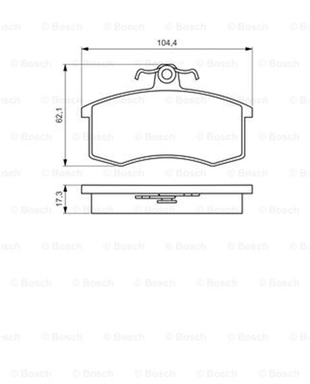 BOSCH 0986495214 - Fren Balatasi Ön - Fiat Samara