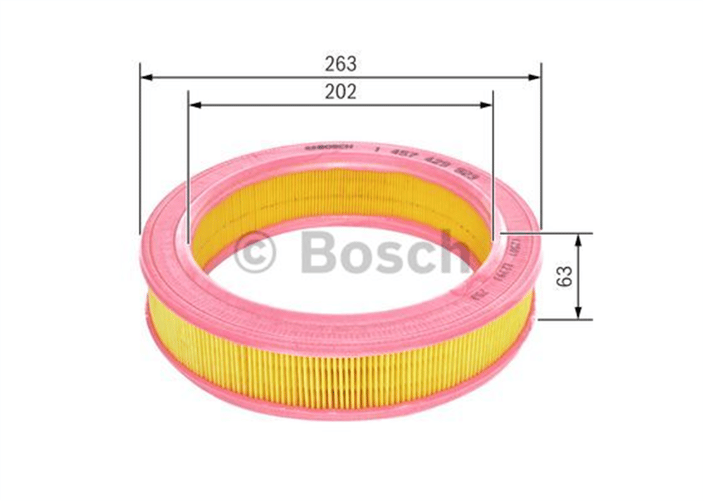 BOSCH 1457429923 - Hava Filtresi - Renault R 9 / R 11 / R 19 Ie Flash/e7j/honda Accord Ii/volvo 440