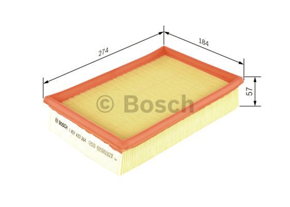 BOSCH 1457433264 - Hava Filtresi - Vw Polo-polo Classic-cordoba-caddy