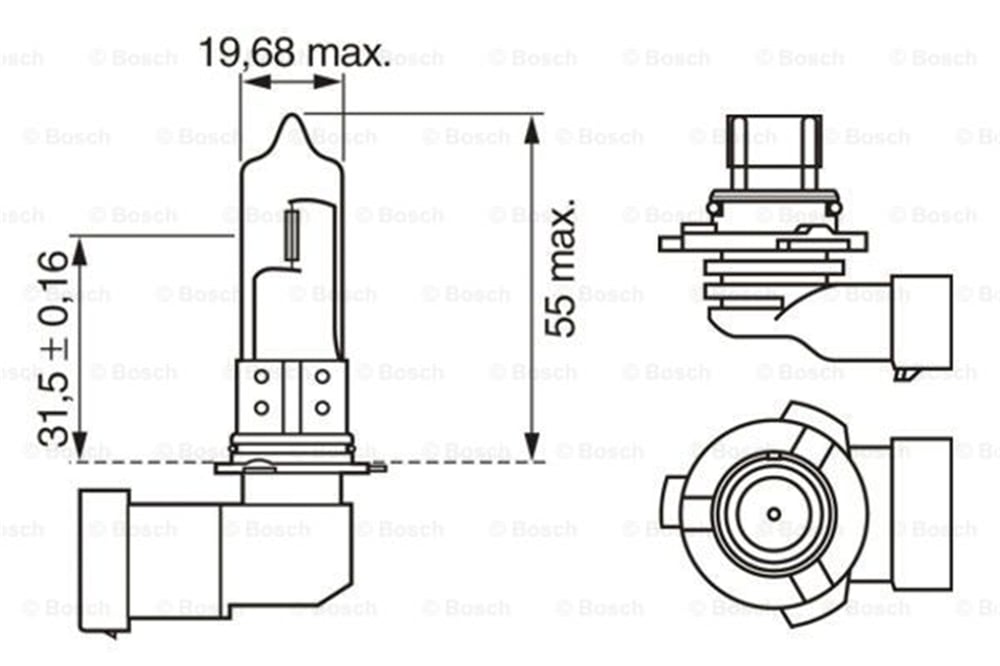 BOSCH 1987301062 - Ampül - Uni Bm