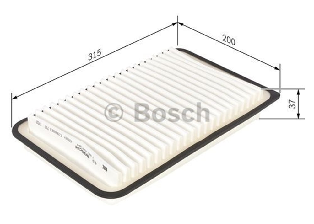 BOSCH 1987429184 - Hava Filtresi - Japon Mazda 3 (bk, Bl) : Mazda 2 (de) 1.3/1.5 08-14