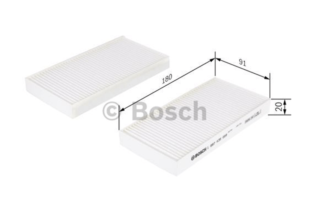 BOSCH 1987435008 - Standartkabinfiltresi - Fiat 
