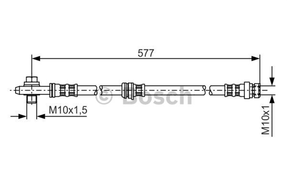 BOSCH 1987476282 - Fren Hortumu Ön - Vw Golf5-golf6-jetta-caddy-a3-leon