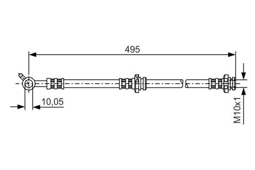 BOSCH 1987476399 - Fren Hortumu - Japon Xtrail