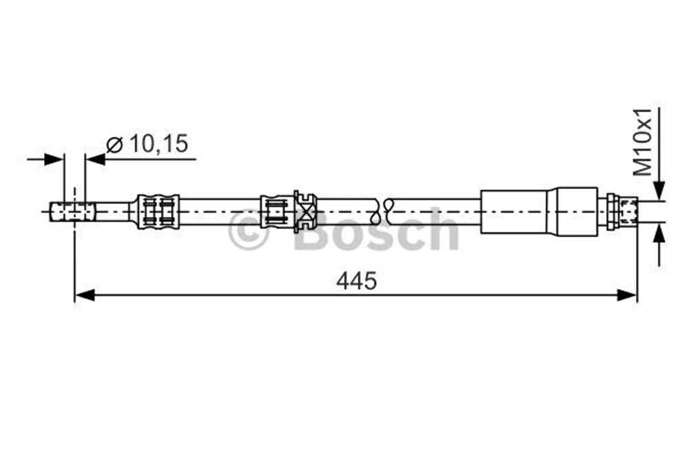 BOSCH 1987476455 - Fren Hortumu Ön - Opel Astra H