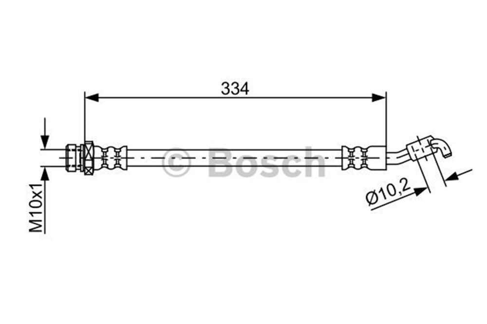 BOSCH 1987481892 - Fren Hortumu Arka - Kore Ix35/sportage