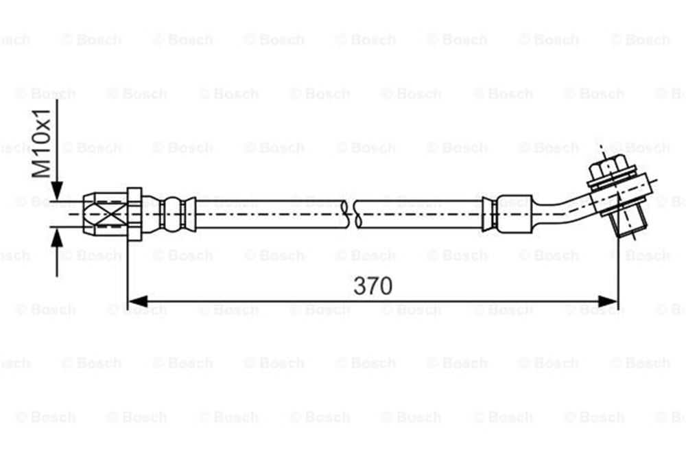 BOSCH 1987481A42 - Fren Hortumu Arka - Mercedes W205-213-238glc253-257-290