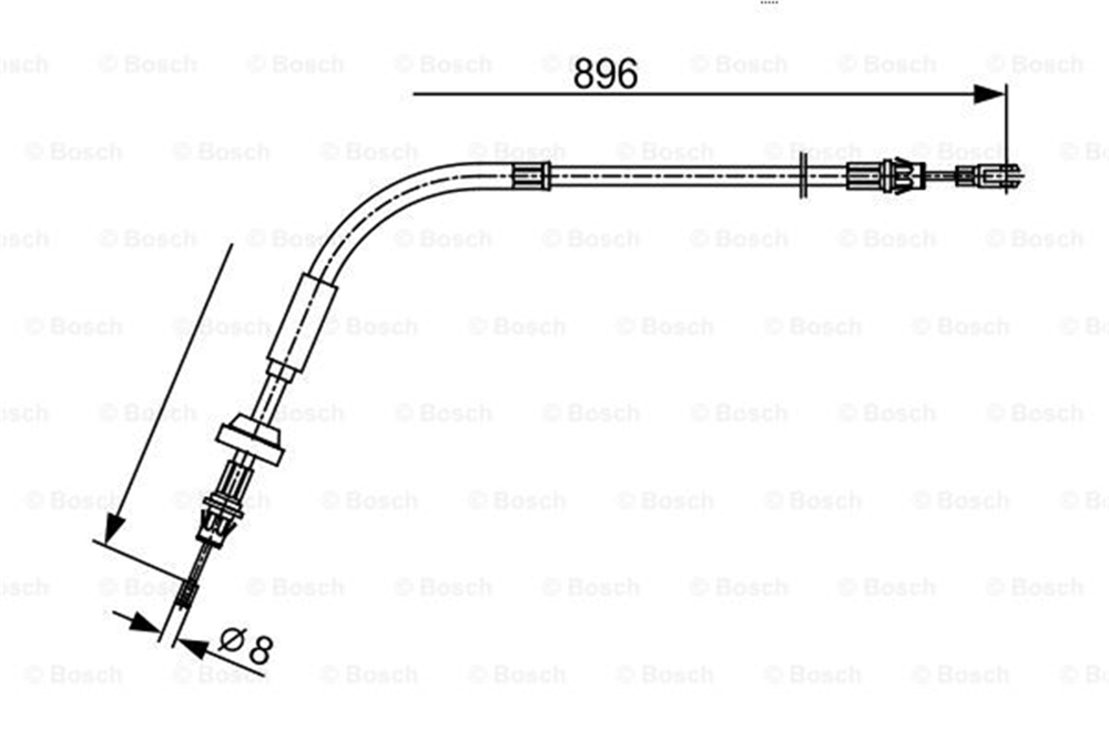 BOSCH 1987482543 - El Fren Teli Ön - Ford Transit V-362
