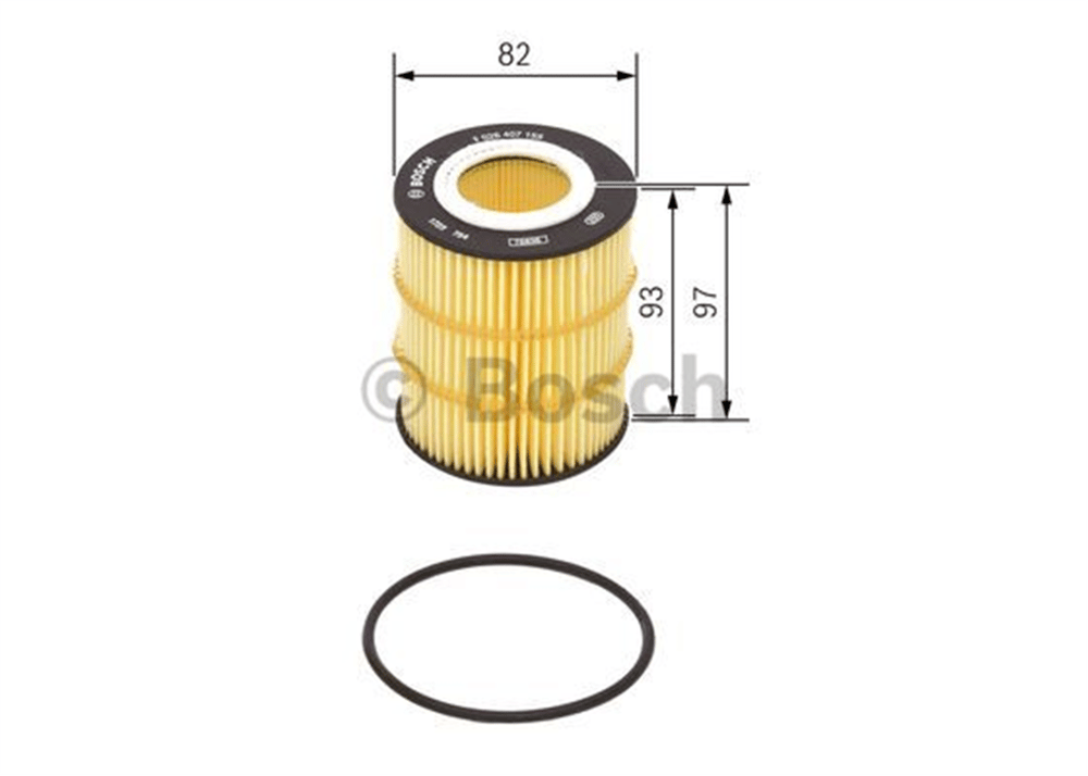 BOSCH F026407155 - Yag Filtresi - Bmw Land Rover Range Rover Sport Discovery V-iv
