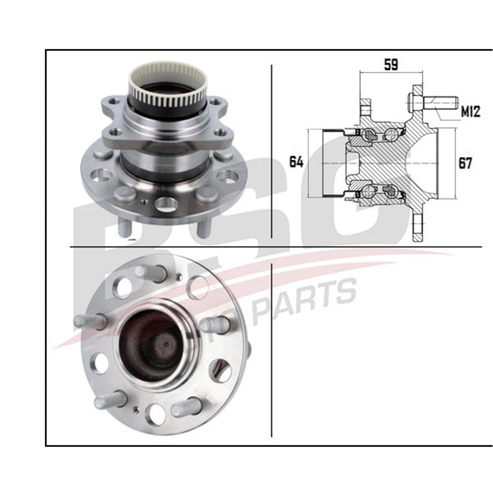 BSG 40-600-007 - Porya Arka - Kore Ix35/tucson/sportage 2wd