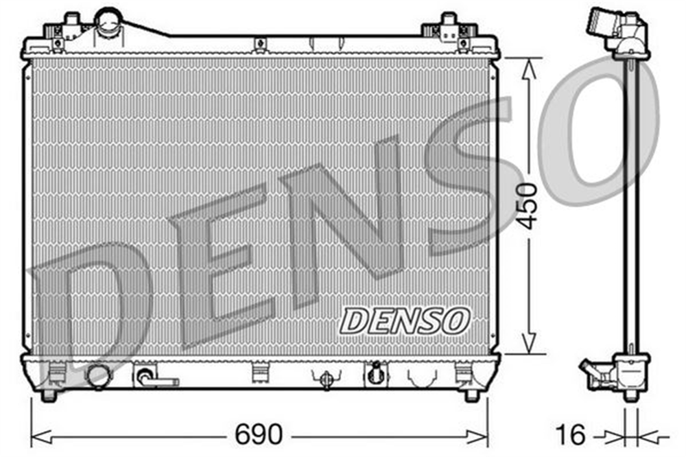 DENSO DRM47017 - Klima Radyatörü - Japon Grand Vitara