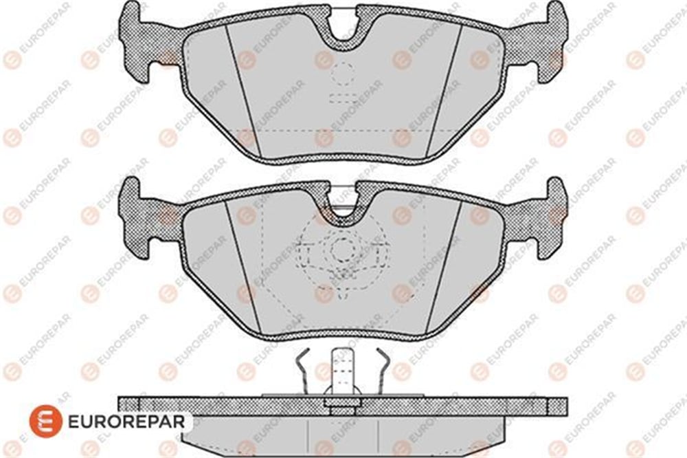 EUROREPAR 1617255480 - Fren Balatasi Arka - Bmw E34
