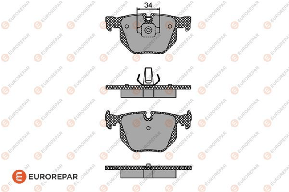 EUROREPAR 1617272080 - Fren Balatasi Arka - Bmw E65-e66