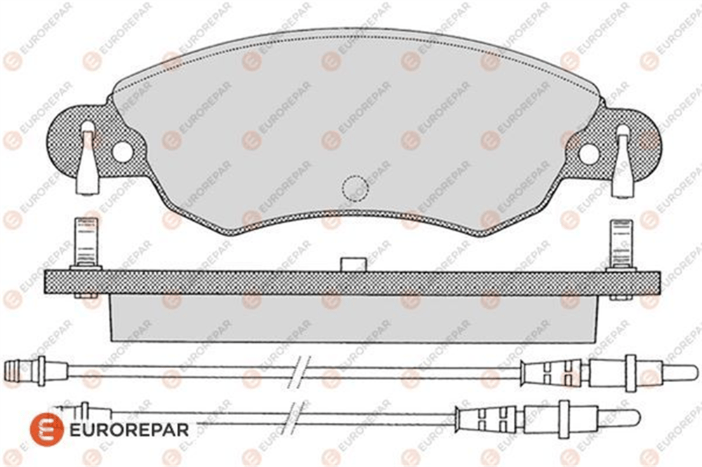 EUROREPAR 1617276080 - E4frbrpad - Psa C5 I / Ii