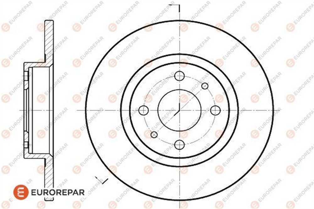EUROREPAR 1618867380 - Fren Diski Ön - Fiat Tempra/marea/bravo/alfa Romeo-145-146