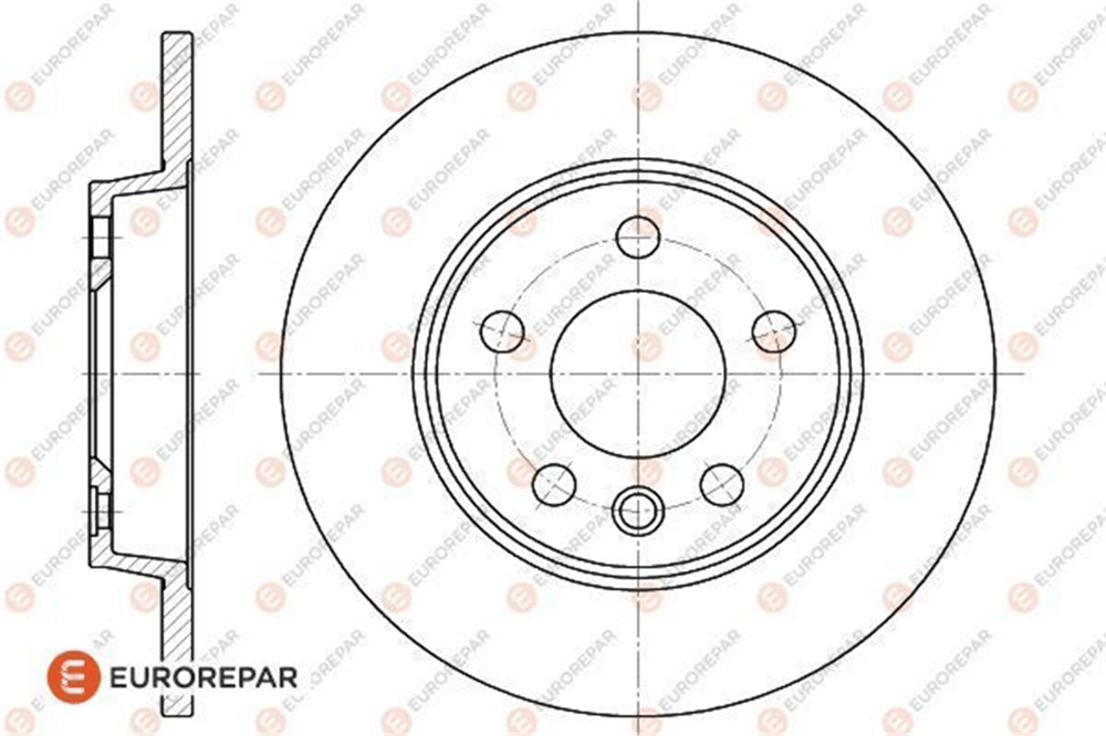 EUROREPAR 1618878980 - Fren Diski Arka - Vw T4