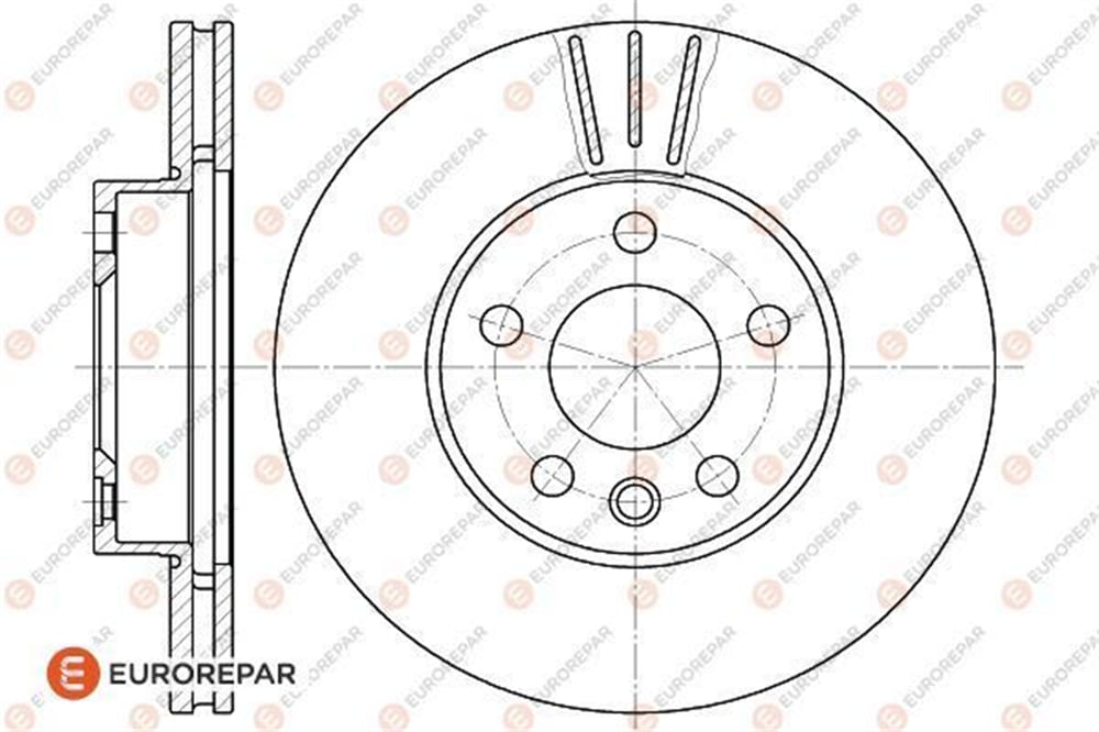 EUROREPAR 1618883280 - Fren Diski Ön - Vw Sharan-galaxy-sharan