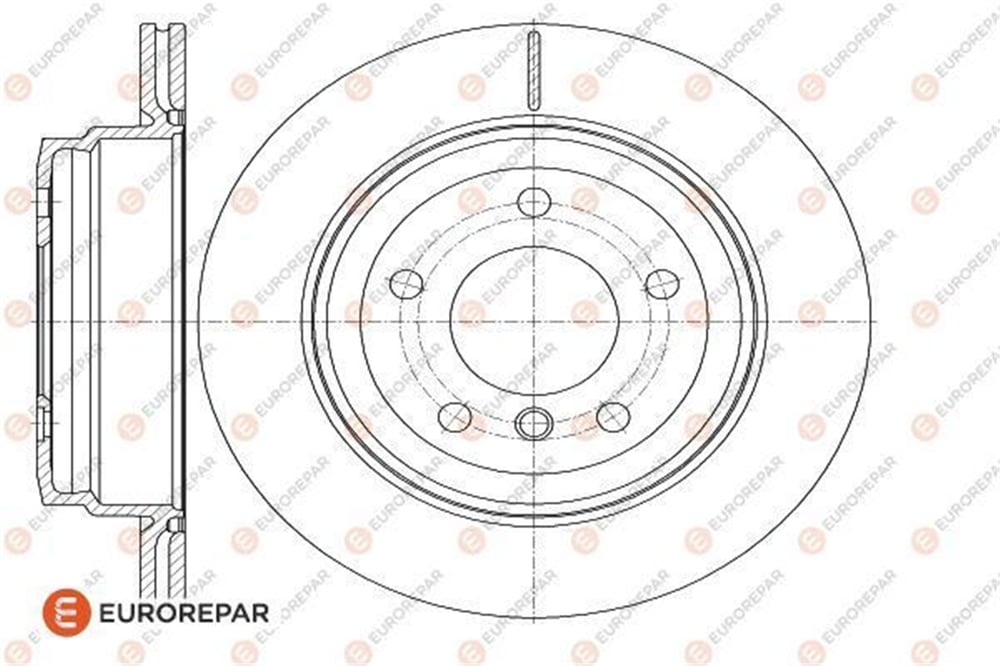 EUROREPAR 1622806880 - Fren Diski Arka - Bmw E81-e87-e87lci-e82-e90