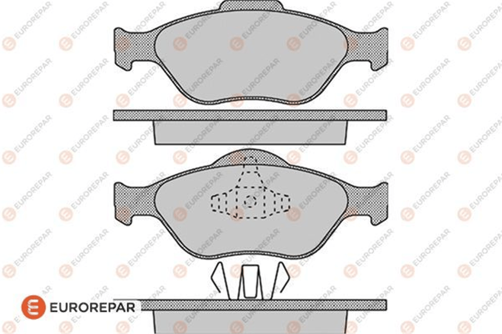 EUROREPAR 1623052880 - Fren Balatasi Ön - Ford Fiesta Fusion Mazda 121 Ii