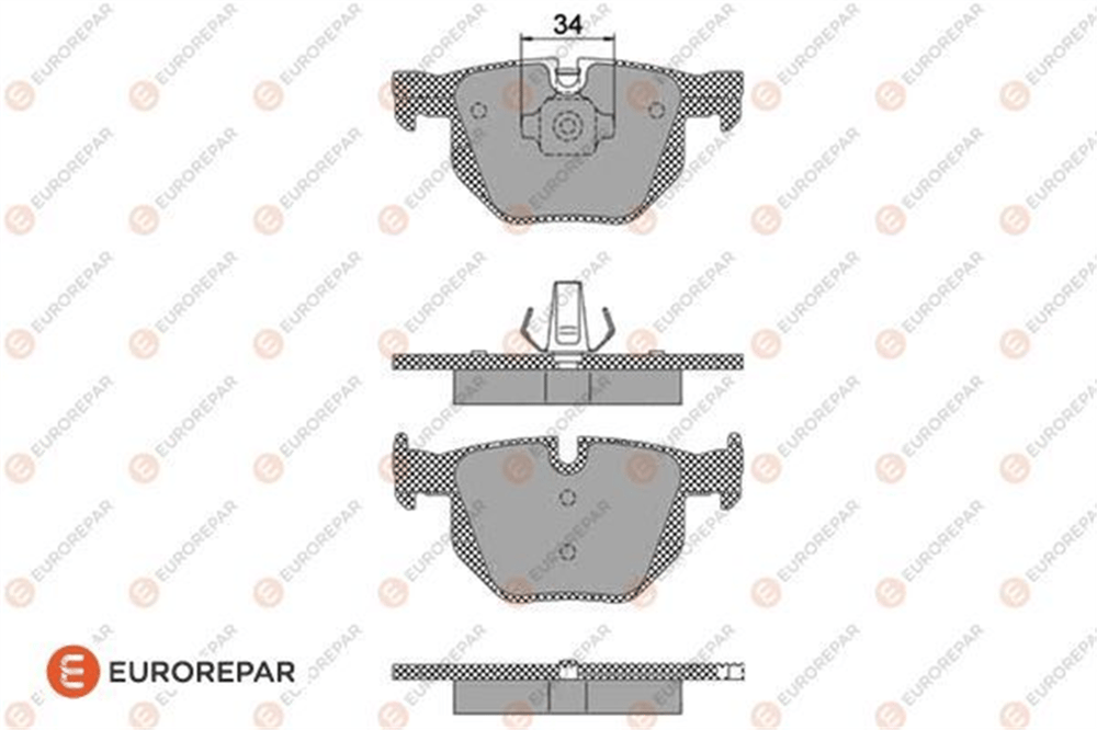 EUROREPAR 1623062880 - Fren Balatasi Arka - Bmw X5 E70-x5 F15-x6 E71-x6 F16