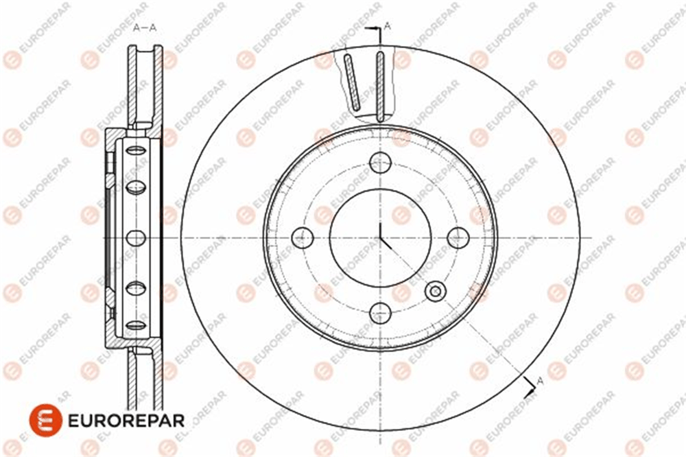 EUROREPAR 1642749780 - Fren Diski Ön - Vw Up