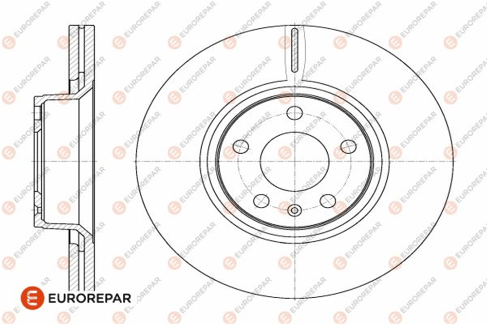 EUROREPAR 1642756280 - Fren Diski Ön - Vw A6-a8
