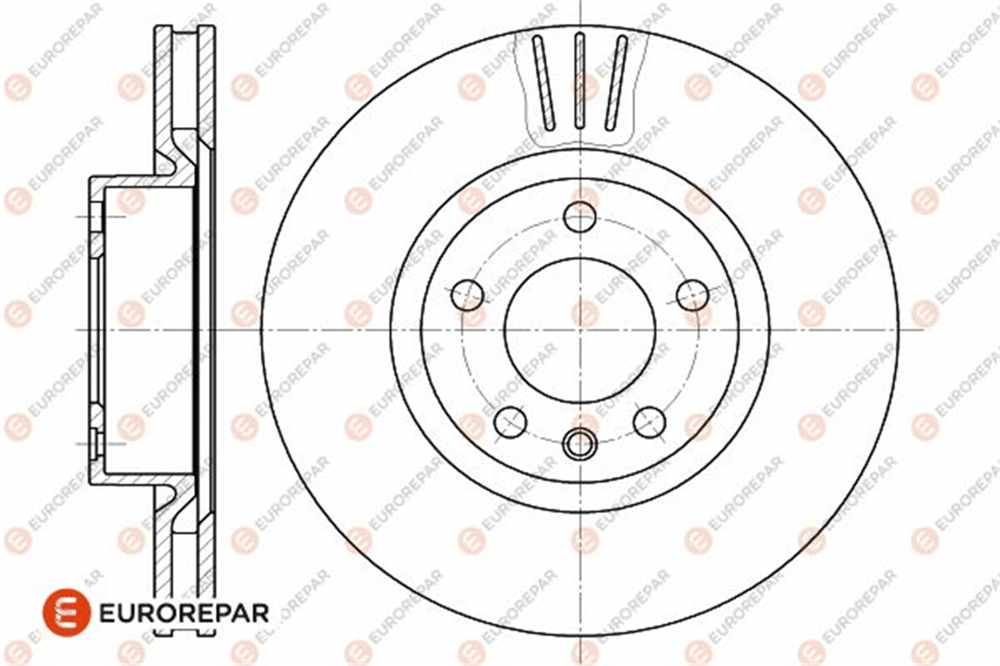 EUROREPAR 1642757880 - Disk Ayna Ön - Opel Omega A