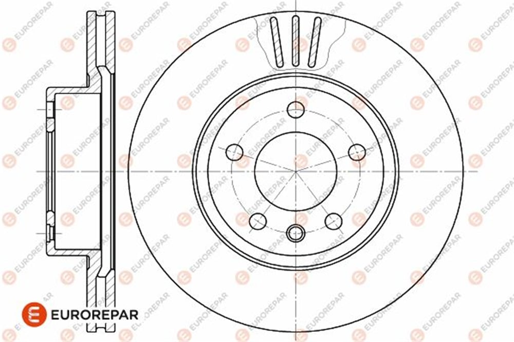 EUROREPAR 1642757980 - Disk Ayna Ön - Opel Omega A Omega B