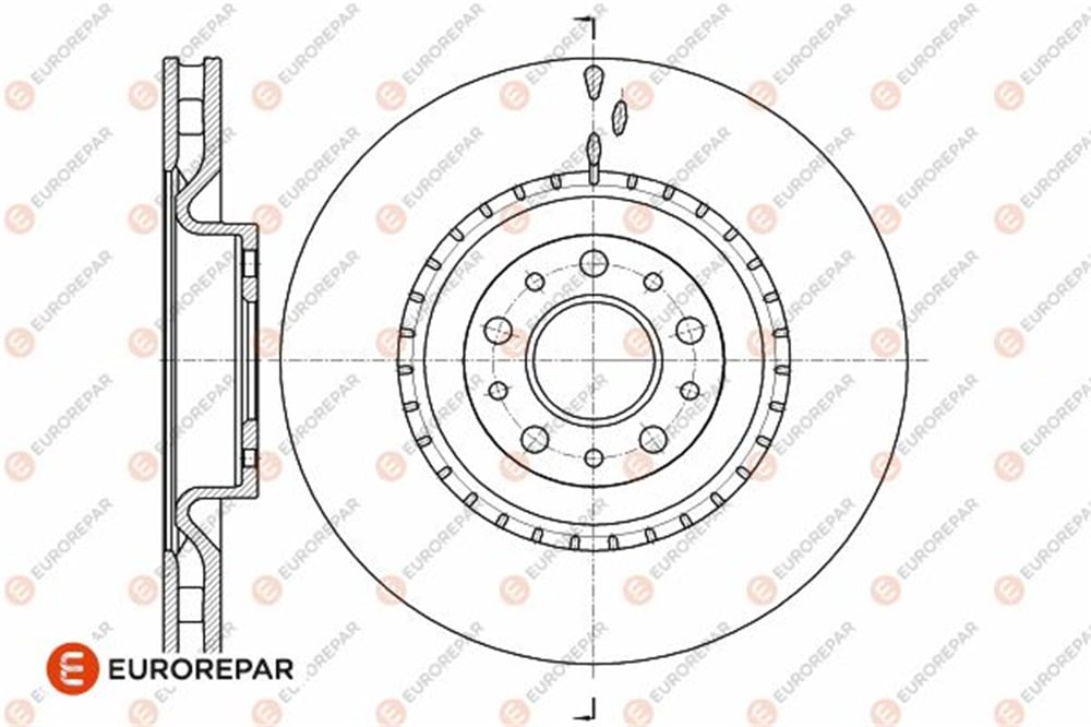 EUROREPAR 1642764680 - Disk Ayna Ön - Opel Corsa D