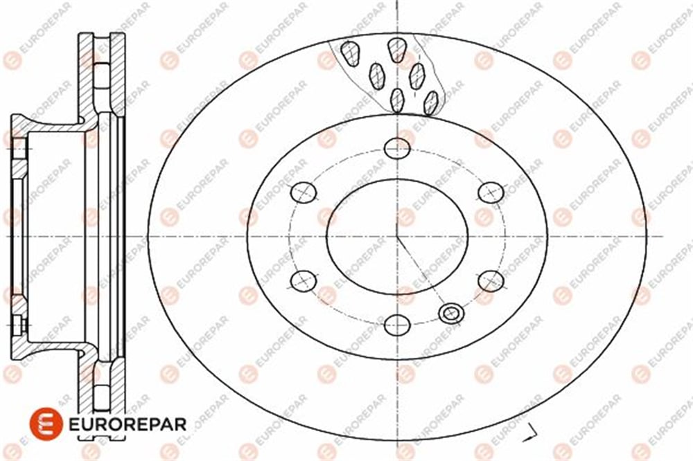 EUROREPAR 1642767480 - Fren Diski Ön - Vw Crafter-sprinter