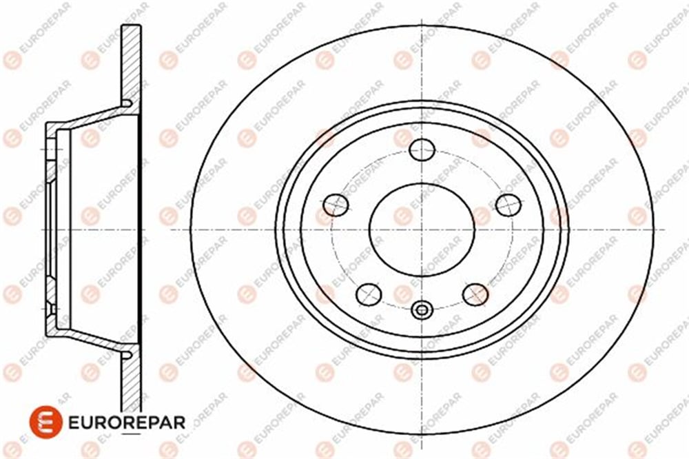 EUROREPAR 1642770180 - Fren Diski Arka - Vw Audi Tt
