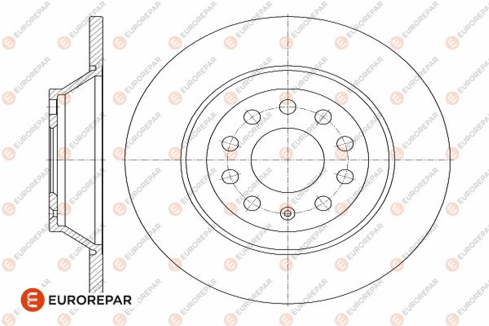 EUROREPAR 1642770680 - Fren Diski Arka - Vw A6