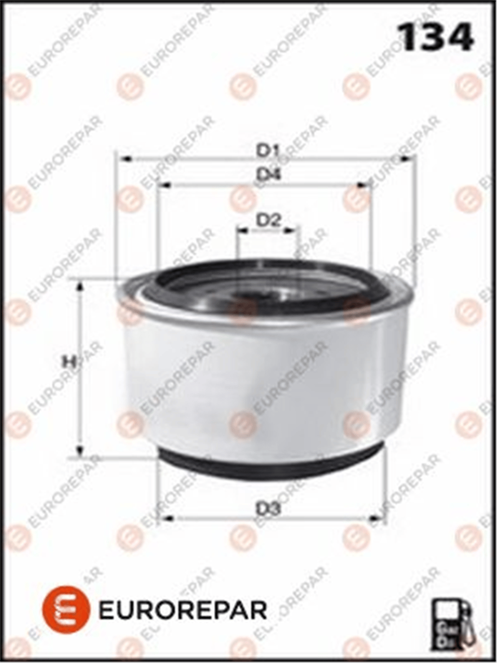 EUROREPAR 1643629580 - Yakit Filtresi - Fiat 