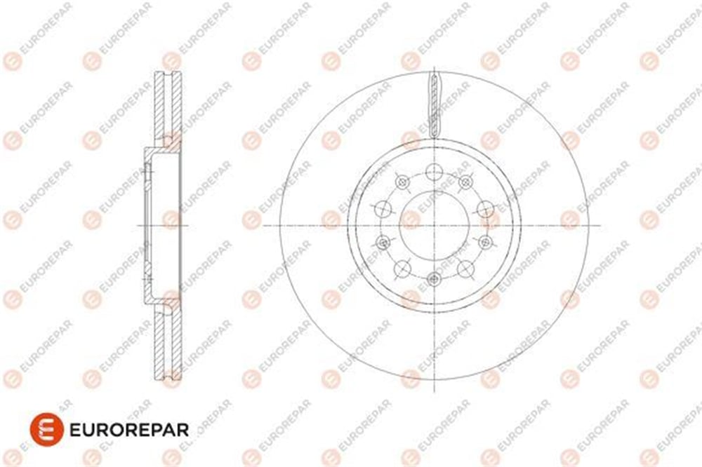 EUROREPAR 1667855380 - Fren Diski Ön - Vw Polo-ibiza-fabia