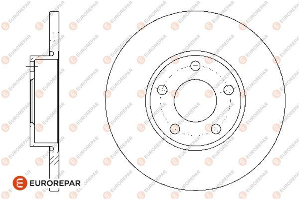 EUROREPAR 1667859580 - Fren Diski Ön - Vw A100