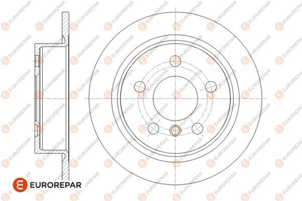 EUROREPAR 1667866080 - Fren Diski Ön - Bmw 2f45-f46-x1 F48-x2 F39 Mini F54-f55-f56-f57-f60