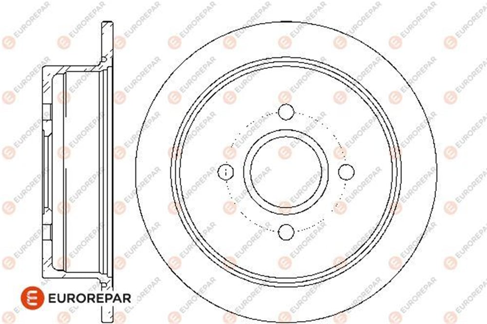 EUROREPAR 1667866980 - Fren Diski Arka - Ford Escort
