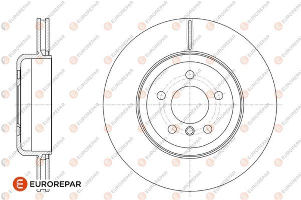 EUROREPAR 1676010080 - Fren Diski Arka - Bmw F06-f07-f10-f11-f12-f13-f01-f02