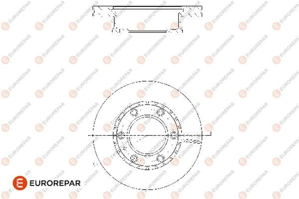EUROREPAR 1676013480 - Fren Diski Ön - Ford Ranger Mazda Bt50 B2500 4x4 4x2