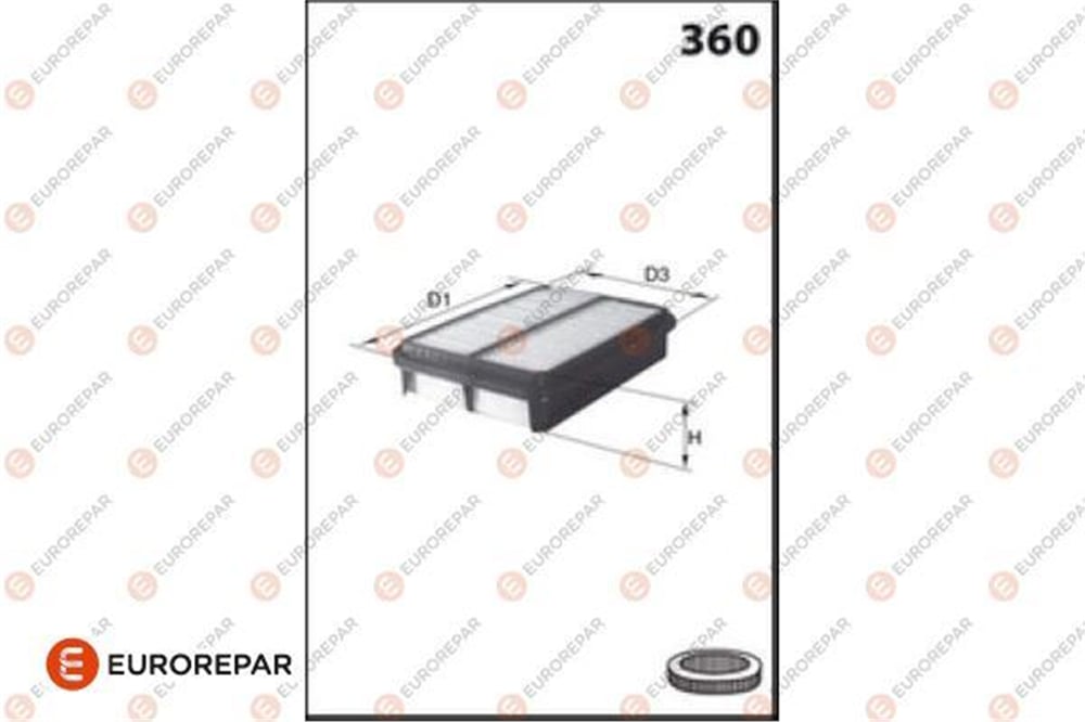 EUROREPAR 1682256180 - Hava Filtresi - Opel 