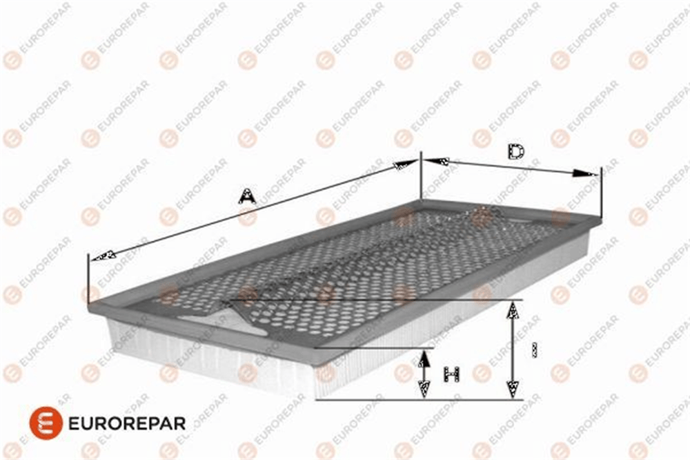 EUROREPAR 1682260380 - Hava Filtresi - Mercedes W124-201