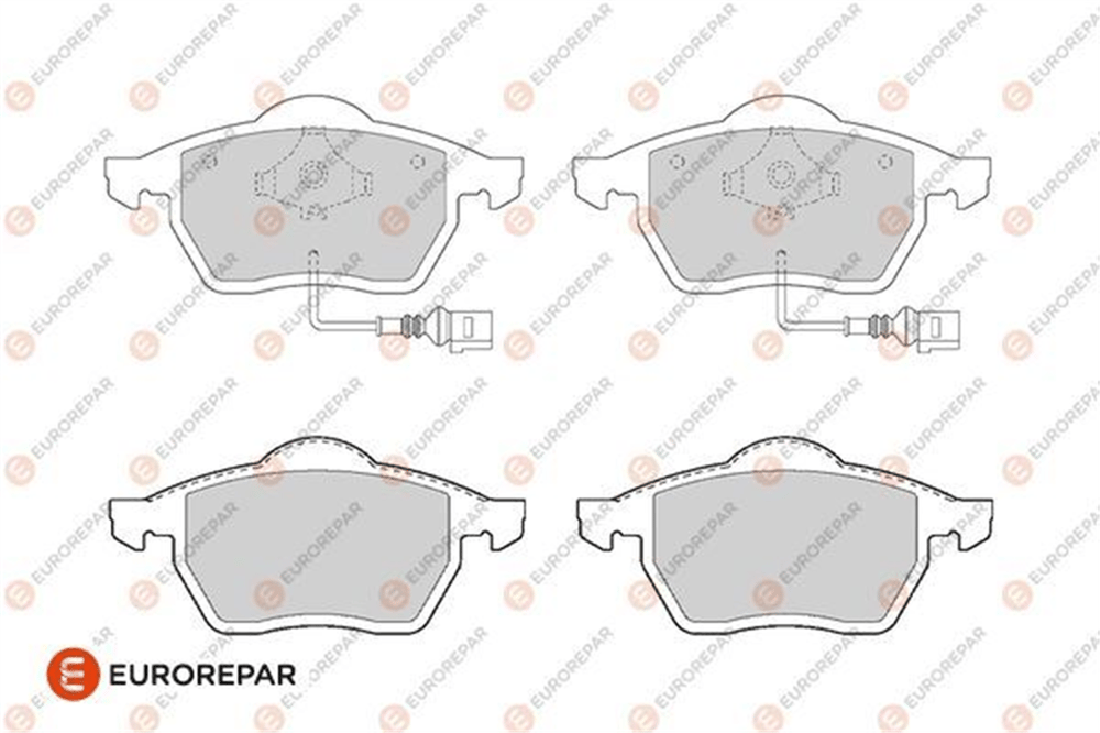 EUROREPAR 1682308480 - Fren Balatasi Ön - Vw Golf4-golf5-jetta-bora-polo-a3-leon