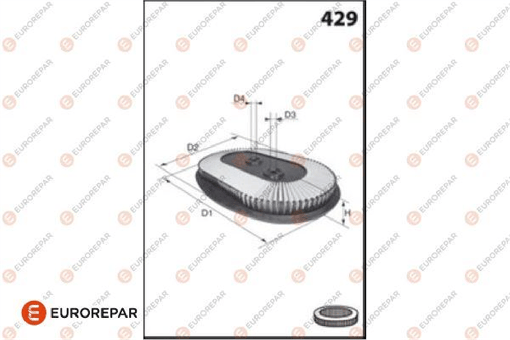 EUROREPAR 1682343880 - Hava Filtresi - Bmw F07-f10-f11-f01-f02