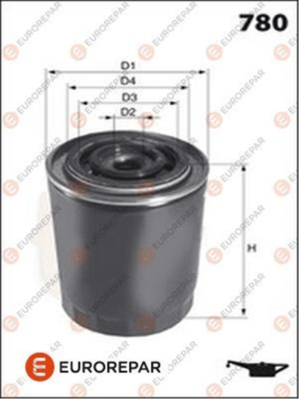 EUROREPAR E149144 - Yag Filtresi - Psa Boxer Ii