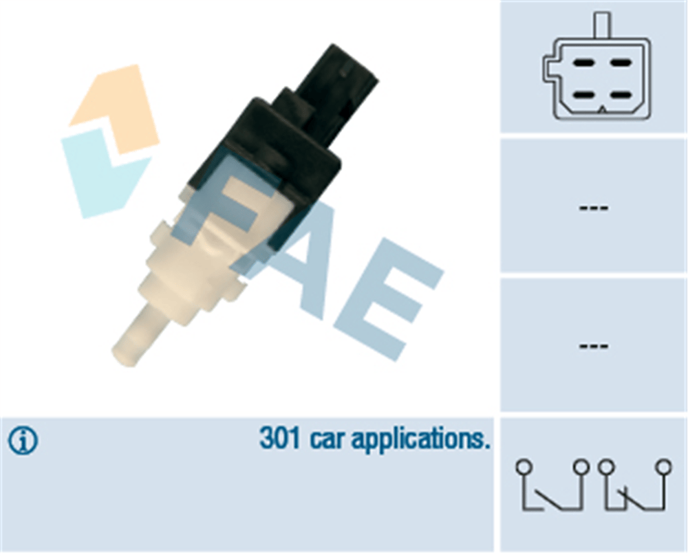 FAE 24413 - Fren Pedal Müsürü - Fiat Albea/linea/doblo/punto/500/bravo/ducato