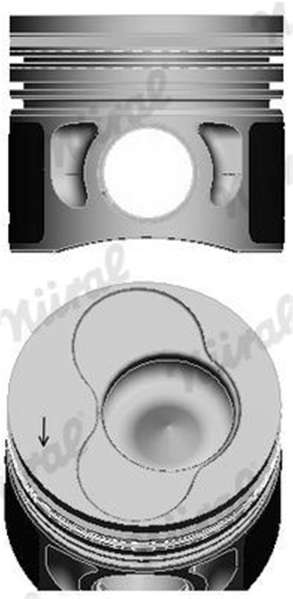 FEDERAL 050 - Piston+segman - Vw T5-passat