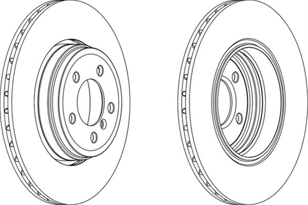 FERODO DDF1247C-1 - Fren Diski Arka - Bmw E60-61-63-64