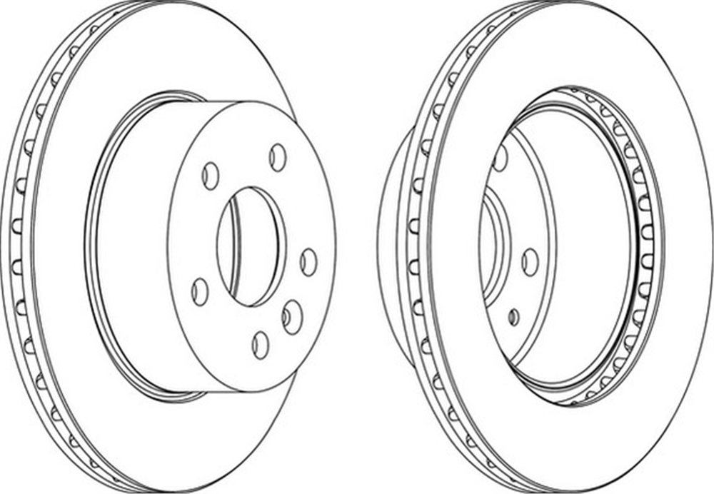 FERODO DDF860 - Fren Diski Ön - Mercedes Vito 108,110d-vito 108,110,112,113 Cdi-v200,220,230,280