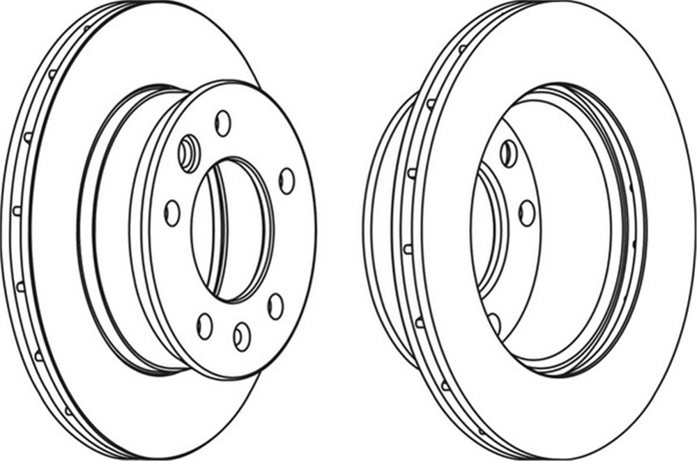 FERODO FCR228A - Fren Diski Ön - Mercedes W901-902-903-904-909-lt35