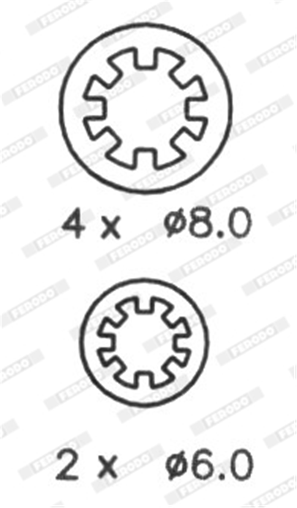 FERODO FSB553 - Fren Balatasi Arka - Renault R19 / Express - Fiat : Brava / Brovo / Marea